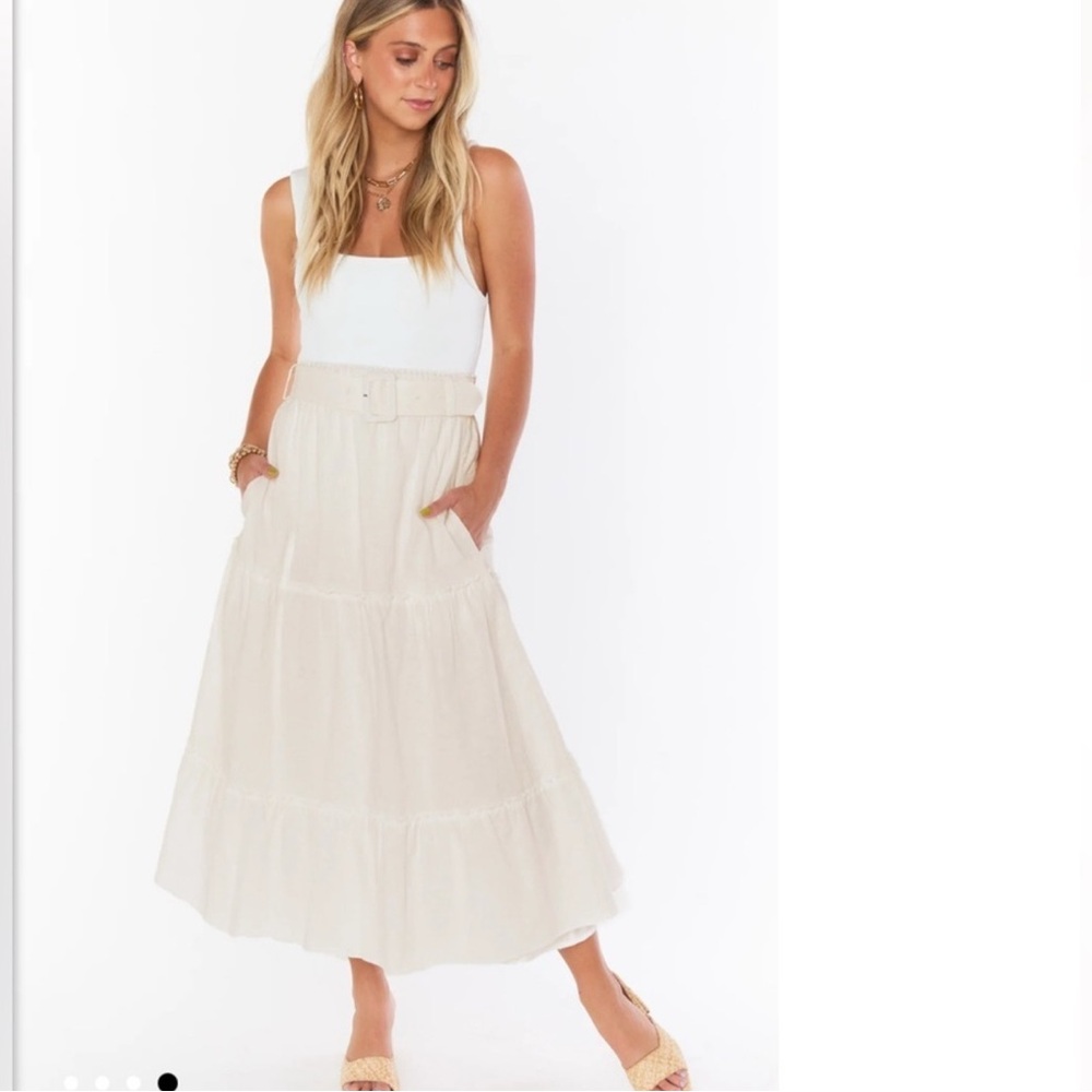 Show Me Your MuMu Cream Maxi Skirt